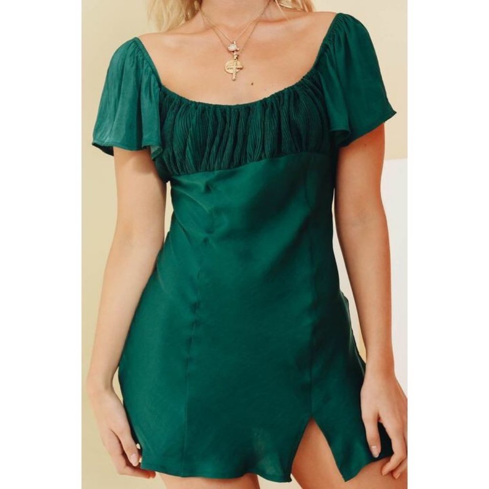 NWT Verge Girl 90's Afterparty Bias Cut Mini Dress